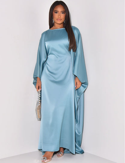 Satin Butterfly Abaya